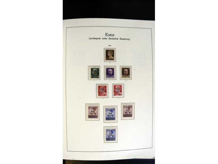 1939/45, postfrische, ungebrauchte und gestempelte Sammlung mit vielen guten Ausgaben wie Odenpäh Mi.-Nr. 2BI, Ukmerge Mi.-Nr