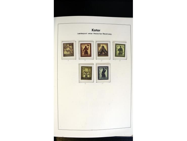 1939/45, postfrische, ungebrauchte und gestempelte Sammlung mit vielen guten Ausgaben wie Odenpäh Mi.-Nr. 2BI, Ukmerge Mi.-Nr