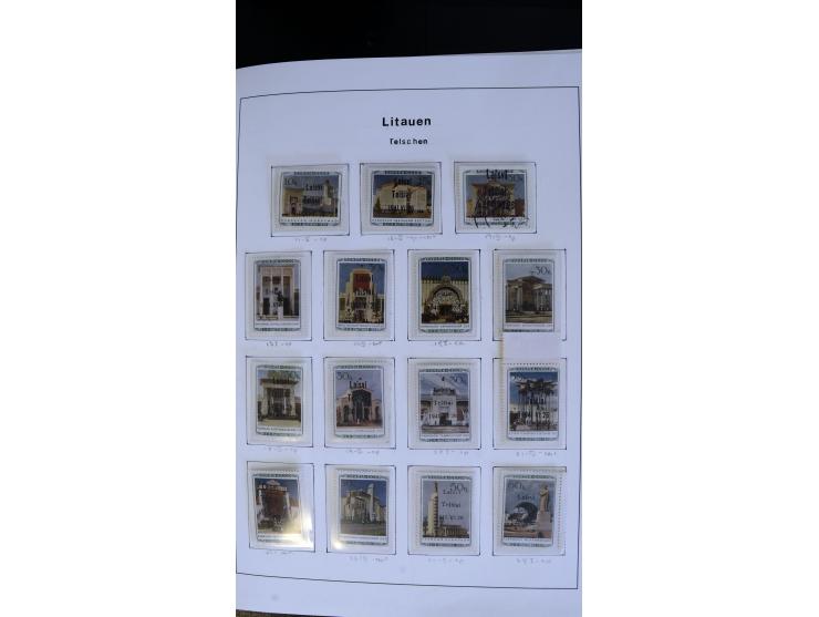 1939/45, postfrische, ungebrauchte und gestempelte Sammlung mit vielen guten Ausgaben wie Odenpäh Mi.-Nr. 2BI, Ukmerge Mi.-Nr