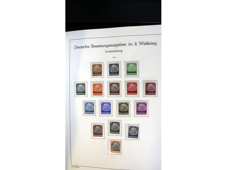 1939/45, postfrische, ungebrauchte und gestempelte Sammlung mit vielen guten Ausgaben wie Odenpäh Mi.-Nr. 2BI, Ukmerge Mi.-Nr