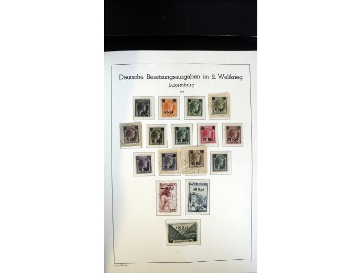 1939/45, postfrische, ungebrauchte und gestempelte Sammlung mit vielen guten Ausgaben wie Odenpäh Mi.-Nr. 2BI, Ukmerge Mi.-Nr