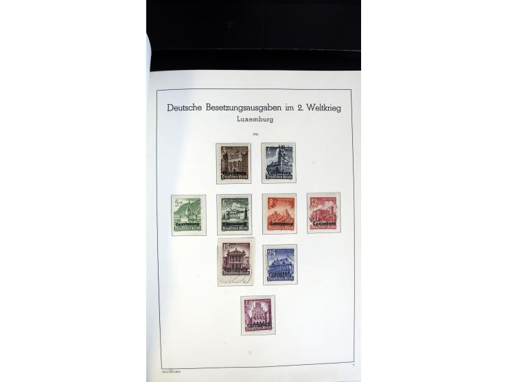 1939/45, postfrische, ungebrauchte und gestempelte Sammlung mit vielen guten Ausgaben wie Odenpäh Mi.-Nr. 2BI, Ukmerge Mi.-Nr