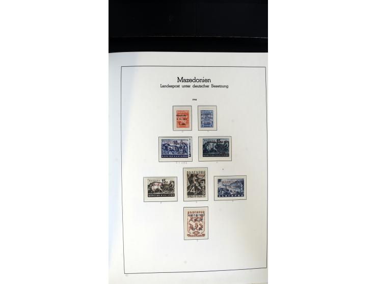 1939/45, postfrische, ungebrauchte und gestempelte Sammlung mit vielen guten Ausgaben wie Odenpäh Mi.-Nr. 2BI, Ukmerge Mi.-Nr