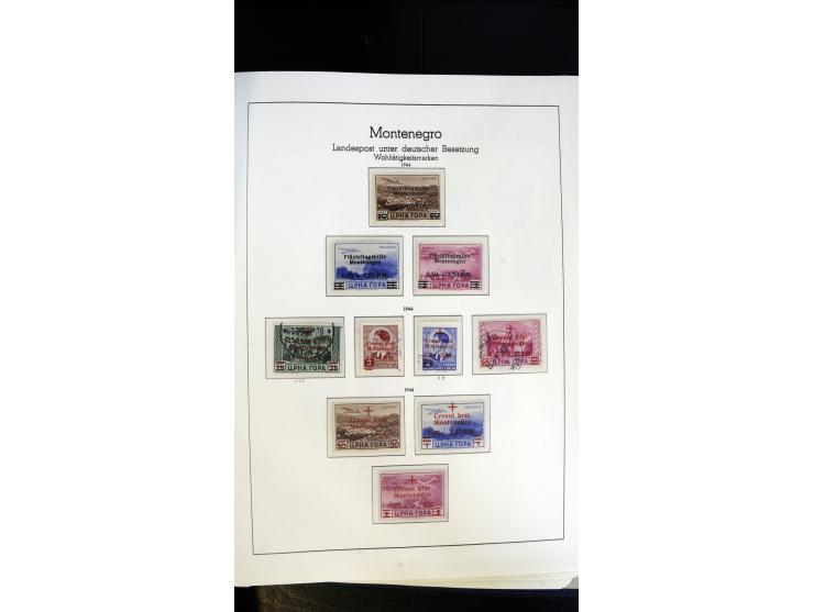 1939/45, postfrische, ungebrauchte und gestempelte Sammlung mit vielen guten Ausgaben wie Odenpäh Mi.-Nr. 2BI, Ukmerge Mi.-Nr