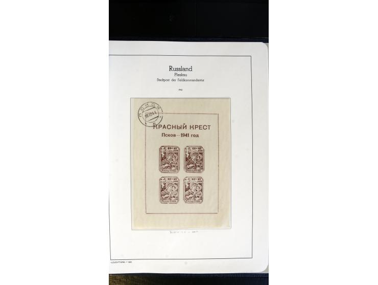 1939/45, postfrische, ungebrauchte und gestempelte Sammlung mit vielen guten Ausgaben wie Odenpäh Mi.-Nr. 2BI, Ukmerge Mi.-Nr