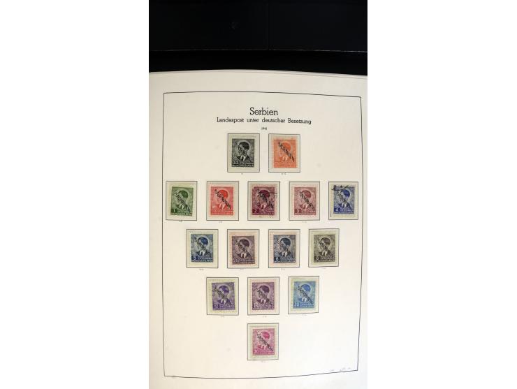 1939/45, postfrische, ungebrauchte und gestempelte Sammlung mit vielen guten Ausgaben wie Odenpäh Mi.-Nr. 2BI, Ukmerge Mi.-Nr