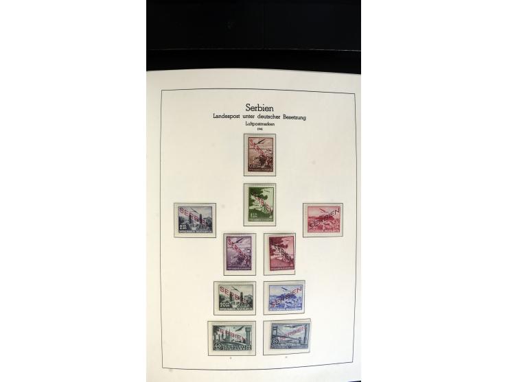 1939/45, postfrische, ungebrauchte und gestempelte Sammlung mit vielen guten Ausgaben wie Odenpäh Mi.-Nr. 2BI, Ukmerge Mi.-Nr