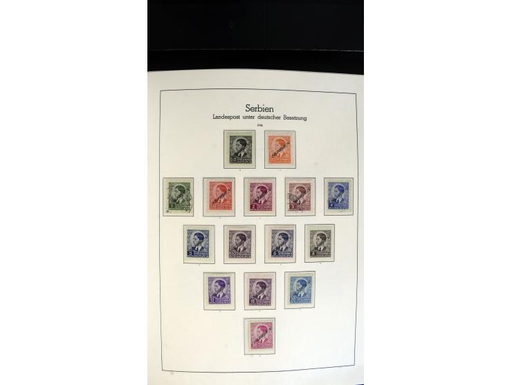 1939/45, postfrische, ungebrauchte und gestempelte Sammlung mit vielen guten Ausgaben wie Odenpäh Mi.-Nr. 2BI, Ukmerge Mi.-Nr