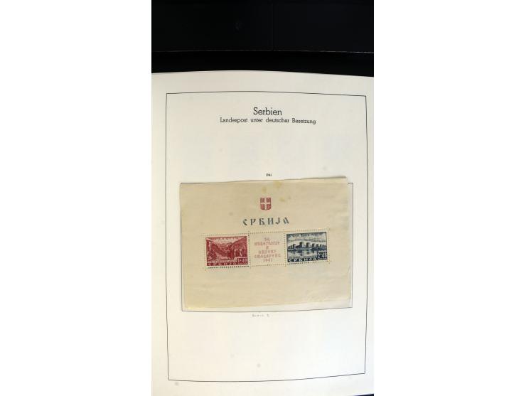 1939/45, postfrische, ungebrauchte und gestempelte Sammlung mit vielen guten Ausgaben wie Odenpäh Mi.-Nr. 2BI, Ukmerge Mi.-Nr