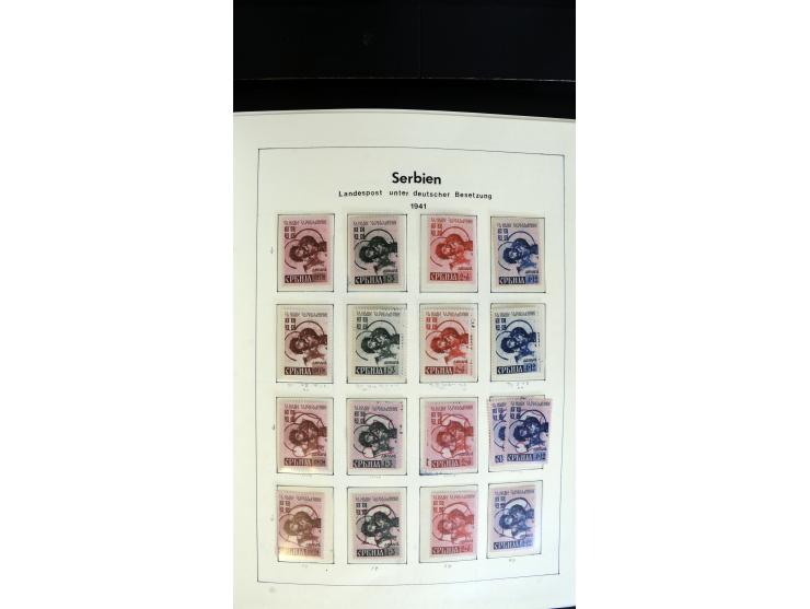 1939/45, postfrische, ungebrauchte und gestempelte Sammlung mit vielen guten Ausgaben wie Odenpäh Mi.-Nr. 2BI, Ukmerge Mi.-Nr
