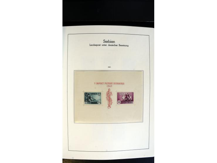 1939/45, postfrische, ungebrauchte und gestempelte Sammlung mit vielen guten Ausgaben wie Odenpäh Mi.-Nr. 2BI, Ukmerge Mi.-Nr