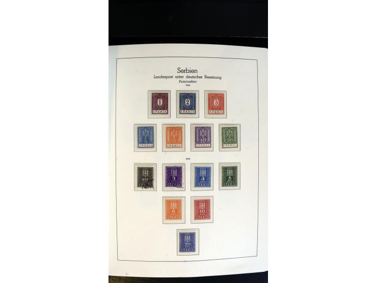 1939/45, postfrische, ungebrauchte und gestempelte Sammlung mit vielen guten Ausgaben wie Odenpäh Mi.-Nr. 2BI, Ukmerge Mi.-Nr