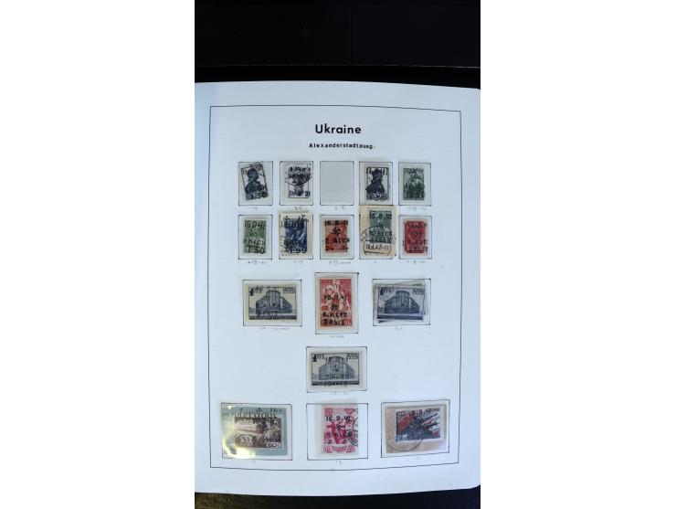 1939/45, postfrische, ungebrauchte und gestempelte Sammlung mit vielen guten Ausgaben wie Odenpäh Mi.-Nr. 2BI, Ukmerge Mi.-Nr