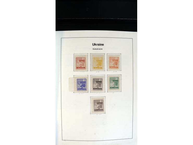 1939/45, postfrische, ungebrauchte und gestempelte Sammlung mit vielen guten Ausgaben wie Odenpäh Mi.-Nr. 2BI, Ukmerge Mi.-Nr