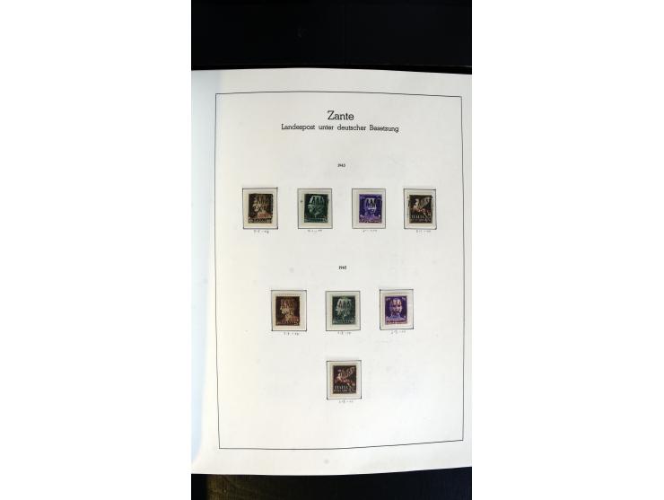 1939/45, postfrische, ungebrauchte und gestempelte Sammlung mit vielen guten Ausgaben wie Odenpäh Mi.-Nr. 2BI, Ukmerge Mi.-Nr