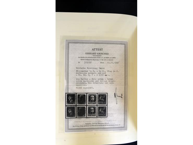 1939/45, postfrische, ungebrauchte und gestempelte Sammlung mit vielen guten Ausgaben wie Odenpäh Mi.-Nr. 2BI, Ukmerge Mi.-Nr