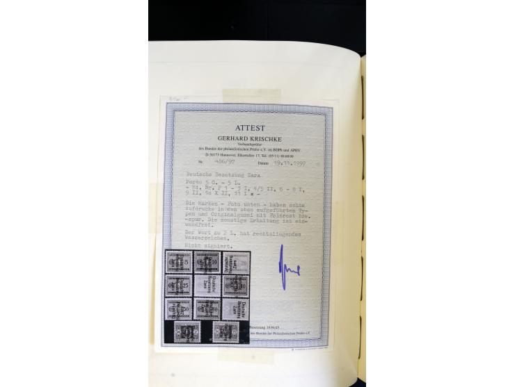 1939/45, postfrische, ungebrauchte und gestempelte Sammlung mit vielen guten Ausgaben wie Odenpäh Mi.-Nr. 2BI, Ukmerge Mi.-Nr