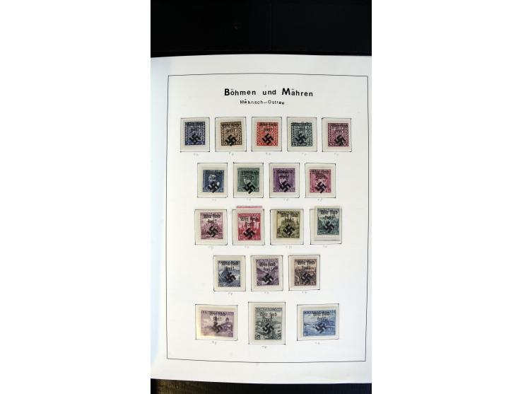 1939/45, postfrische, ungebrauchte und gestempelte Sammlung mit vielen guten Ausgaben wie Odenpäh Mi.-Nr. 2BI, Ukmerge Mi.-Nr