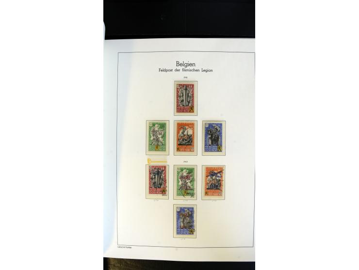 1939/45, postfrische, ungebrauchte und gestempelte Sammlung mit vielen guten Ausgaben wie Odenpäh Mi.-Nr. 2BI, Ukmerge Mi.-Nr