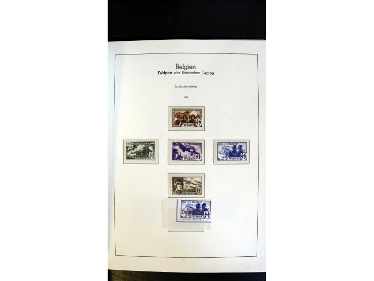1939/45, postfrische, ungebrauchte und gestempelte Sammlung mit vielen guten Ausgaben wie Odenpäh Mi.-Nr. 2BI, Ukmerge Mi.-Nr
