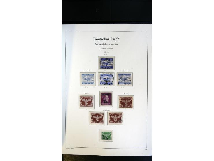 1939/45, postfrische, ungebrauchte und gestempelte Sammlung mit vielen guten Ausgaben wie Odenpäh Mi.-Nr. 2BI, Ukmerge Mi.-Nr