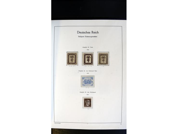 1939/45, postfrische, ungebrauchte und gestempelte Sammlung mit vielen guten Ausgaben wie Odenpäh Mi.-Nr. 2BI, Ukmerge Mi.-Nr