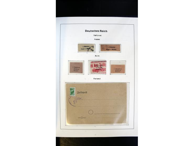 1939/45, postfrische, ungebrauchte und gestempelte Sammlung mit vielen guten Ausgaben wie Odenpäh Mi.-Nr. 2BI, Ukmerge Mi.-Nr