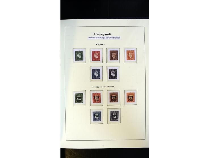 1939/45, postfrische, ungebrauchte und gestempelte Sammlung mit vielen guten Ausgaben wie Odenpäh Mi.-Nr. 2BI, Ukmerge Mi.-Nr