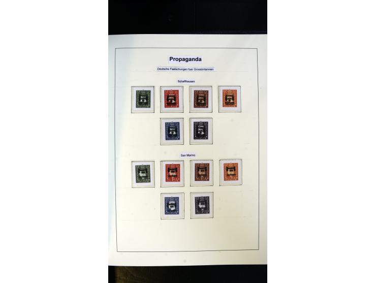 1939/45, postfrische, ungebrauchte und gestempelte Sammlung mit vielen guten Ausgaben wie Odenpäh Mi.-Nr. 2BI, Ukmerge Mi.-Nr