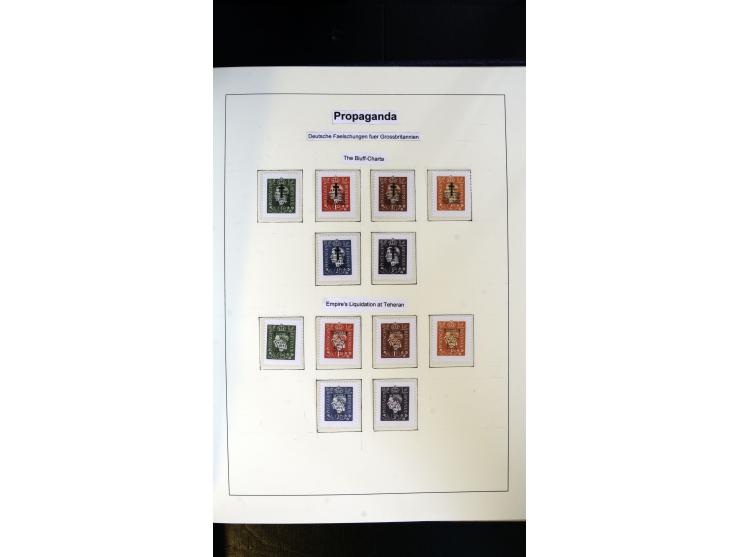 1939/45, postfrische, ungebrauchte und gestempelte Sammlung mit vielen guten Ausgaben wie Odenpäh Mi.-Nr. 2BI, Ukmerge Mi.-Nr