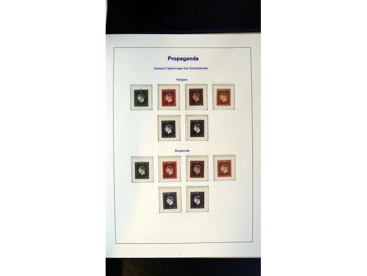 1939/45, postfrische, ungebrauchte und gestempelte Sammlung mit vielen guten Ausgaben wie Odenpäh Mi.-Nr. 2BI, Ukmerge Mi.-Nr