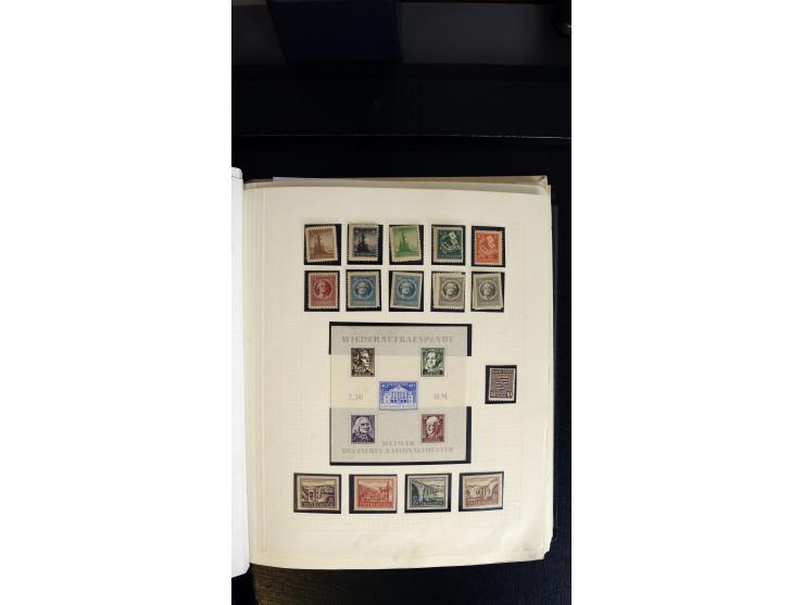 1945/90, postfrischer, ungebrauchter und gestempelter Bestand mit Sammlungen mit u.a. Mi.-Nr. BIb, Bl.1x, 2x auf nicht gelauf