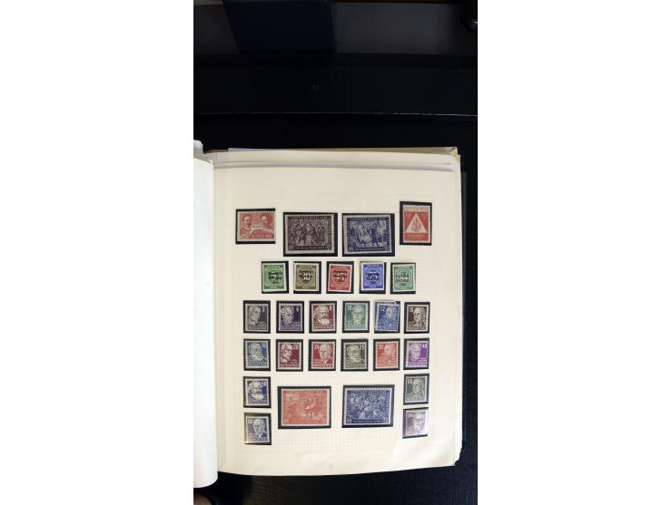 1945/90, postfrischer, ungebrauchter und gestempelter Bestand mit Sammlungen mit u.a. Mi.-Nr. BIb, Bl.1x, 2x auf nicht gelauf