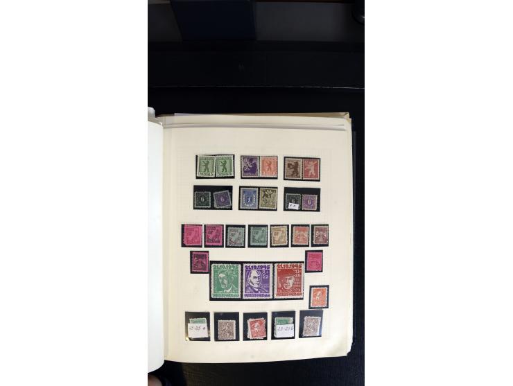 1945/90, postfrischer, ungebrauchter und gestempelter Bestand mit Sammlungen mit u.a. Mi.-Nr. BIb, Bl.1x, 2x auf nicht gelauf