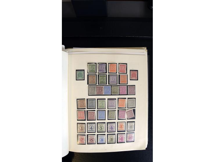 1945/90, postfrischer, ungebrauchter und gestempelter Bestand mit Sammlungen mit u.a. Mi.-Nr. BIb, Bl.1x, 2x auf nicht gelauf