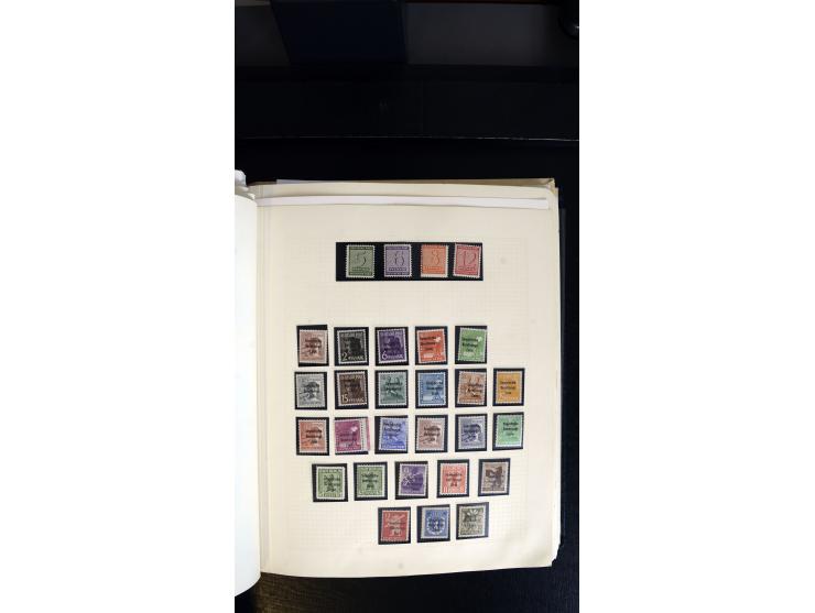 1945/90, postfrischer, ungebrauchter und gestempelter Bestand mit Sammlungen mit u.a. Mi.-Nr. BIb, Bl.1x, 2x auf nicht gelauf