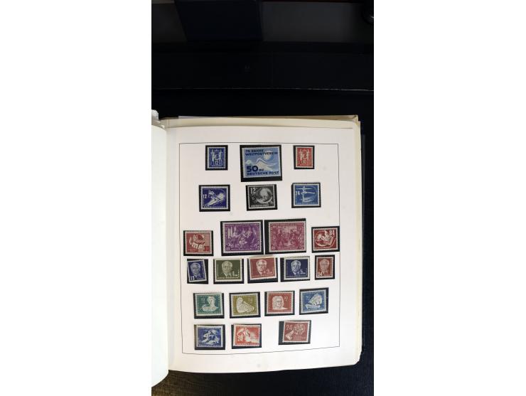 1945/90, postfrischer, ungebrauchter und gestempelter Bestand mit Sammlungen mit u.a. Mi.-Nr. BIb, Bl.1x, 2x auf nicht gelauf