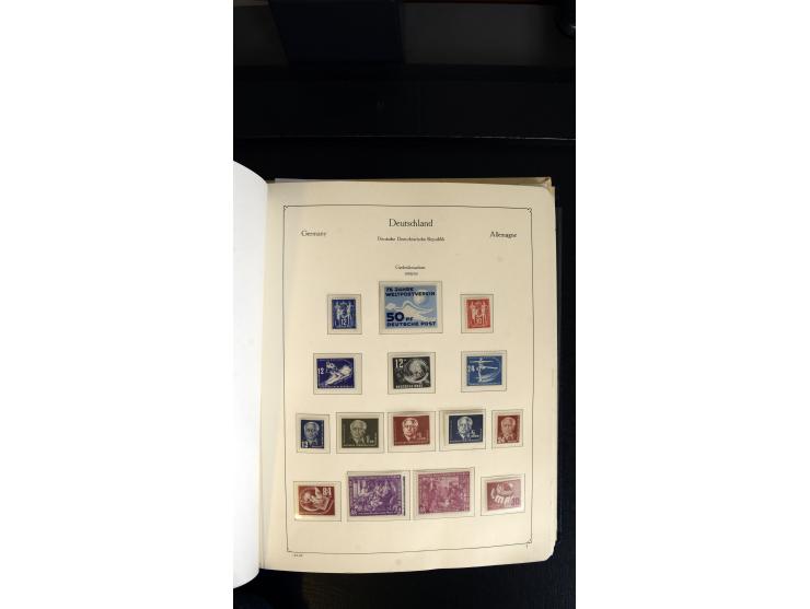 1945/90, postfrischer, ungebrauchter und gestempelter Bestand mit Sammlungen mit u.a. Mi.-Nr. BIb, Bl.1x, 2x auf nicht gelauf