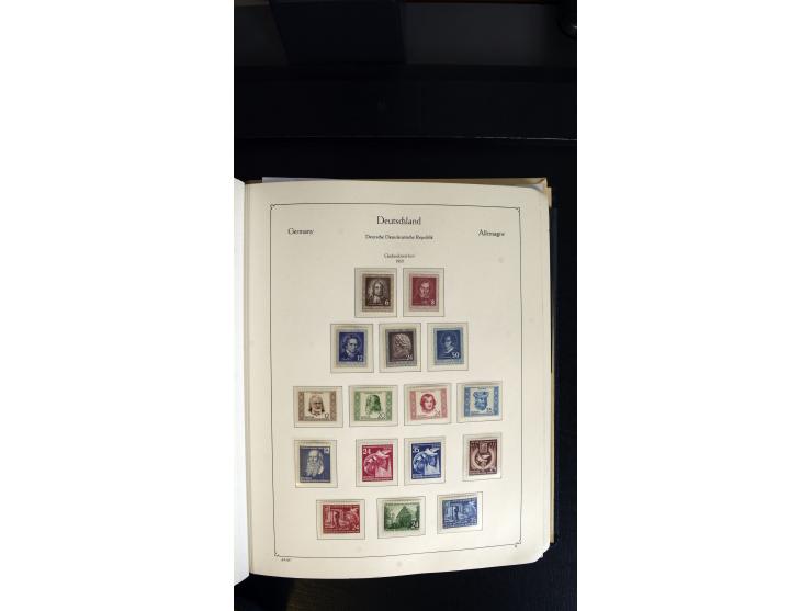 1945/90, postfrischer, ungebrauchter und gestempelter Bestand mit Sammlungen mit u.a. Mi.-Nr. BIb, Bl.1x, 2x auf nicht gelauf
