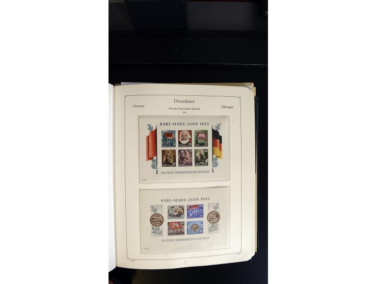 1945/90, postfrischer, ungebrauchter und gestempelter Bestand mit Sammlungen mit u.a. Mi.-Nr. BIb, Bl.1x, 2x auf nicht gelauf