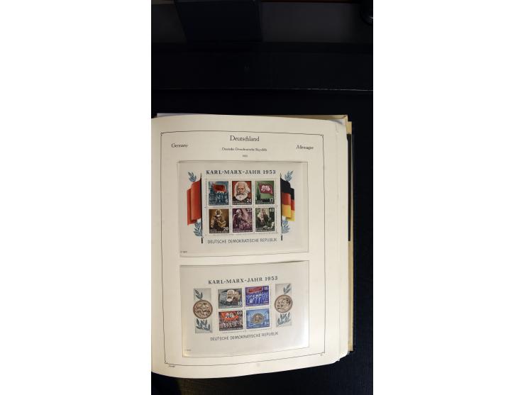 1945/90, postfrischer, ungebrauchter und gestempelter Bestand mit Sammlungen mit u.a. Mi.-Nr. BIb, Bl.1x, 2x auf nicht gelauf