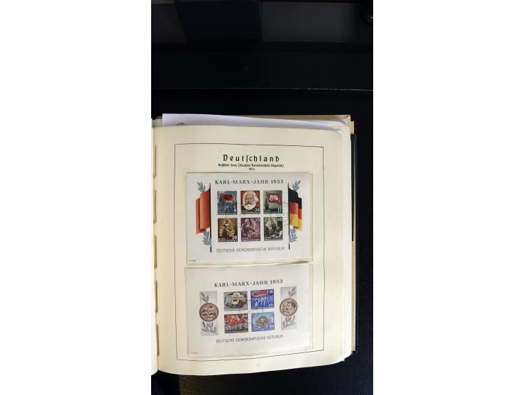 1945/90, postfrischer, ungebrauchter und gestempelter Bestand mit Sammlungen mit u.a. Mi.-Nr. BIb, Bl.1x, 2x auf nicht gelauf