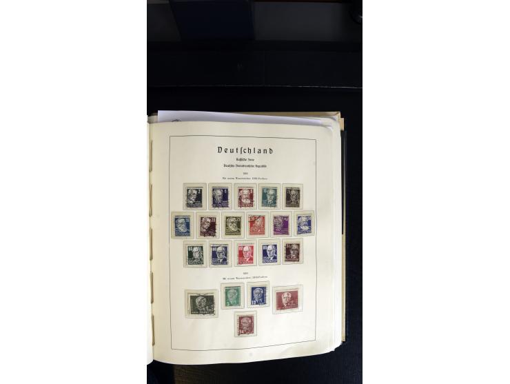 1945/90, postfrischer, ungebrauchter und gestempelter Bestand mit Sammlungen mit u.a. Mi.-Nr. BIb, Bl.1x, 2x auf nicht gelauf