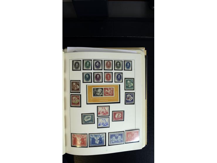 1945/90, postfrischer, ungebrauchter und gestempelter Bestand mit Sammlungen mit u.a. Mi.-Nr. BIb, Bl.1x, 2x auf nicht gelauf