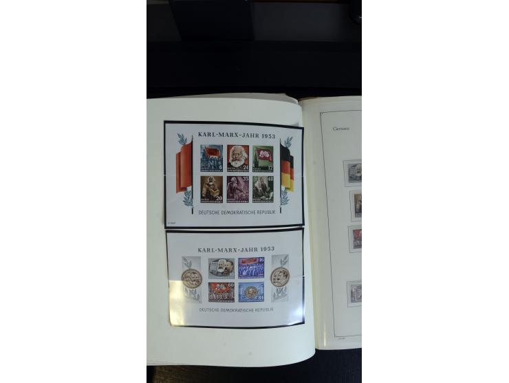 1945/90, postfrischer, ungebrauchter und gestempelter Bestand mit Sammlungen mit u.a. Mi.-Nr. BIb, Bl.1x, 2x auf nicht gelauf