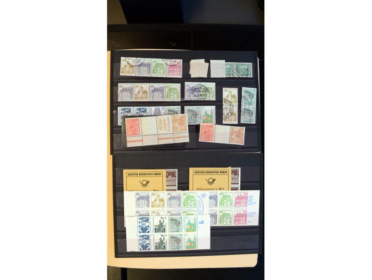 1948/68, sehr schöne gestempelte Sammlung, bis 5M. Schwarzaufdruck in den Hauptnummern augenscheinlich komplett, mit etlichen