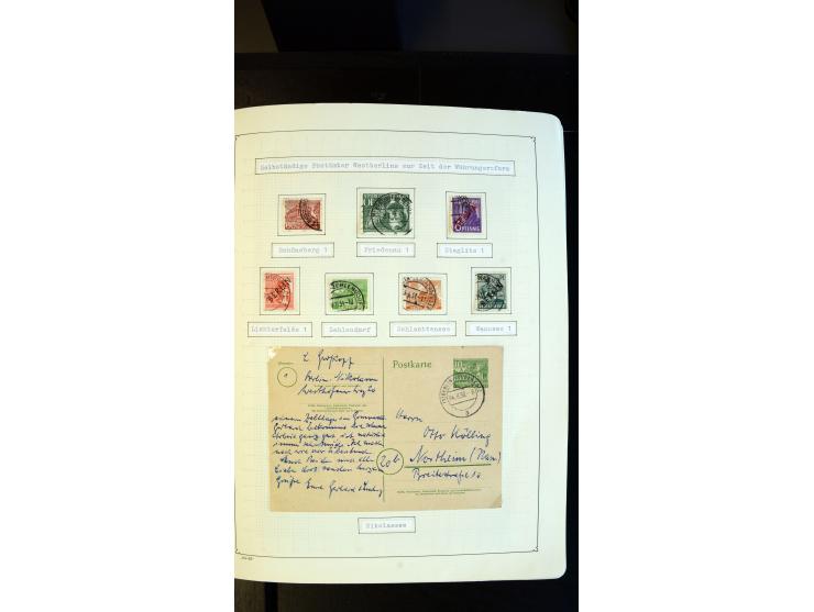 1948/68, sehr schöne gestempelte Sammlung, bis 5M. Schwarzaufdruck in den Hauptnummern augenscheinlich komplett, mit etlichen