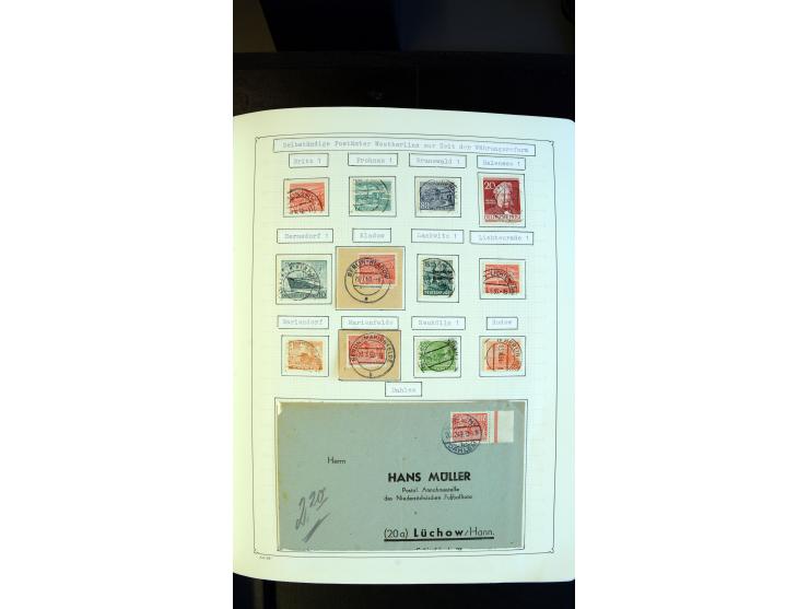 1948/68, sehr schöne gestempelte Sammlung, bis 5M. Schwarzaufdruck in den Hauptnummern augenscheinlich komplett, mit etlichen