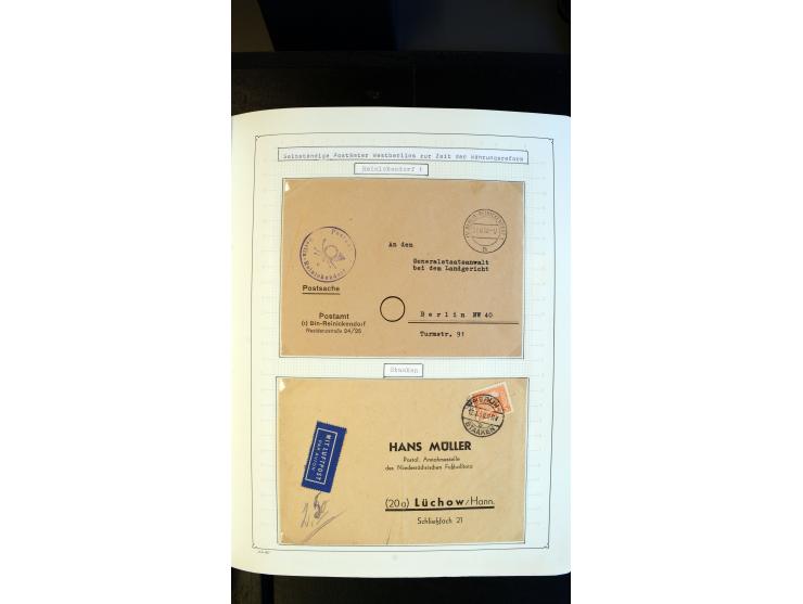 1948/68, sehr schöne gestempelte Sammlung, bis 5M. Schwarzaufdruck in den Hauptnummern augenscheinlich komplett, mit etlichen