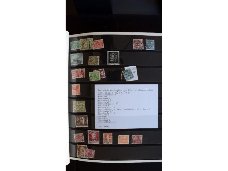 1948/68, sehr schöne gestempelte Sammlung, bis 5M. Schwarzaufdruck in den Hauptnummern augenscheinlich komplett, mit etlichen